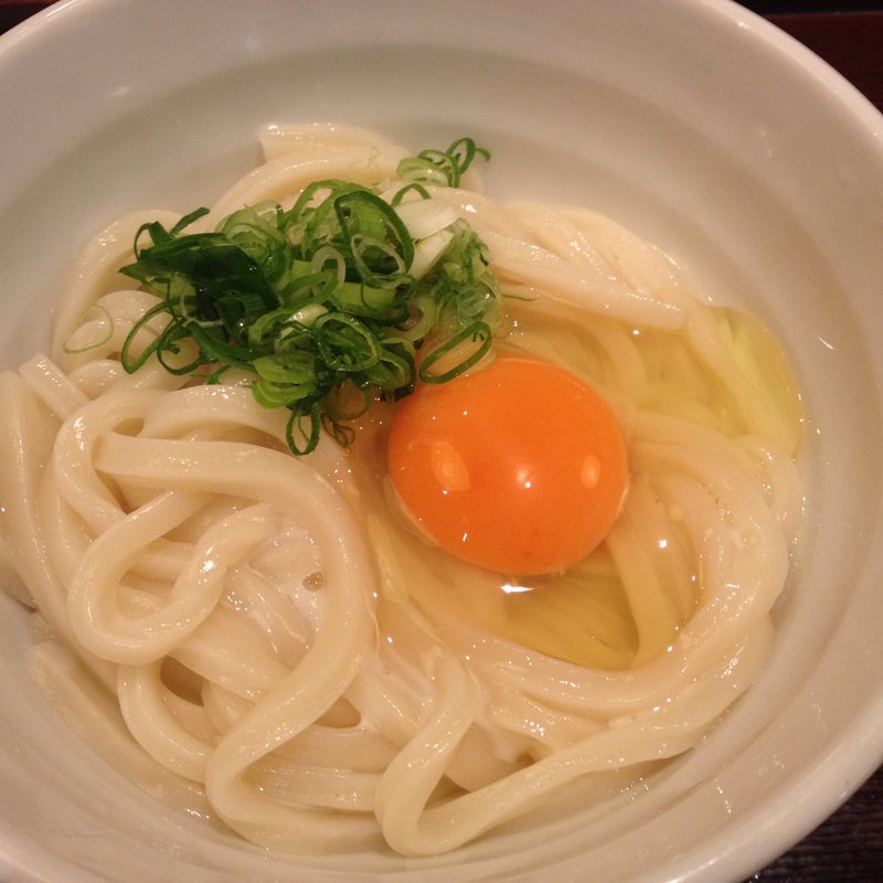 釜玉うどん(二代目甚八)