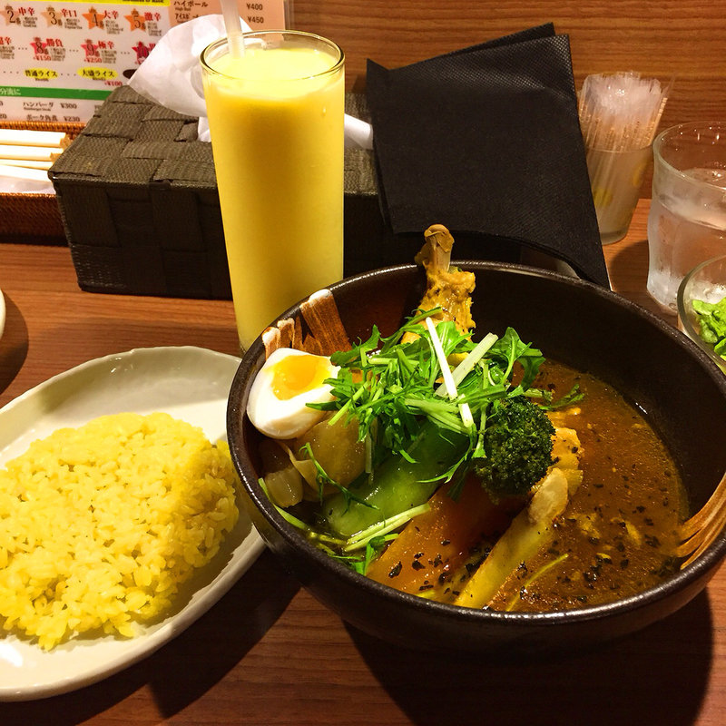 特選チキン野菜カリー(ドリンク・デザートセット)(札幌ドミニカ 銀座店)