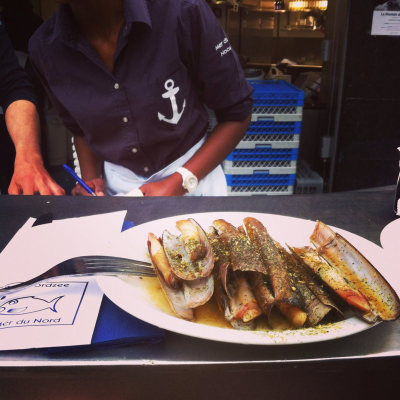 マテ貝のグリエ(mer du nord)