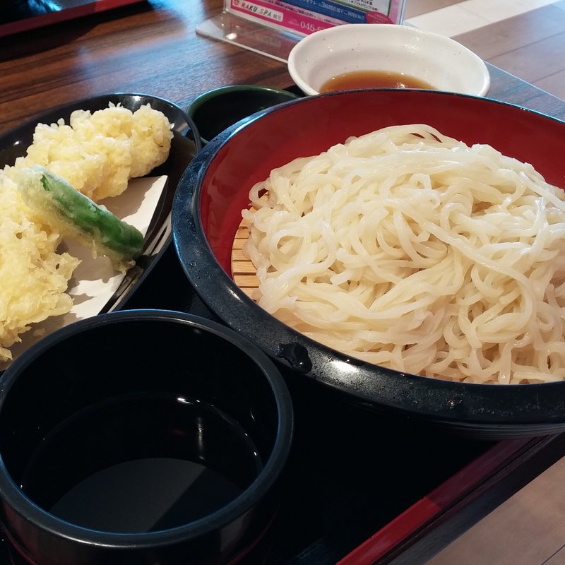 穴子ざるうどん定食(RAKU SPA 鶴見)