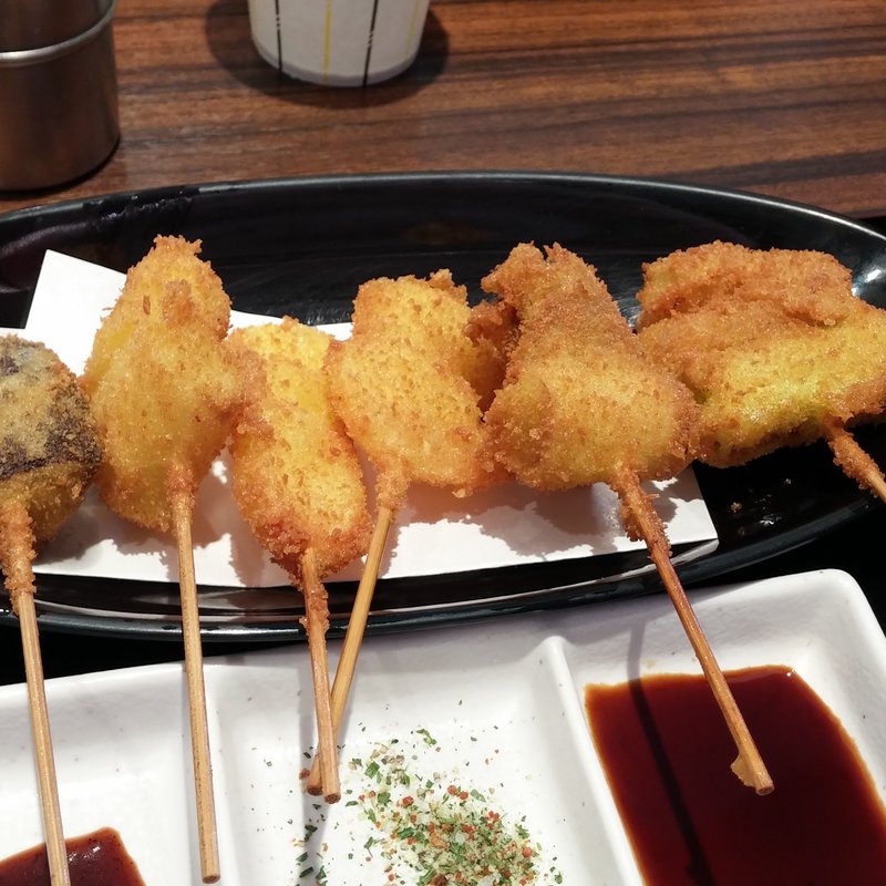 串かつ定食(RAKU SPA 鶴見)