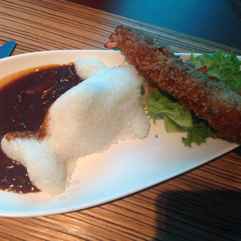 特大海老フライとデミグラスソース(オーシャン )