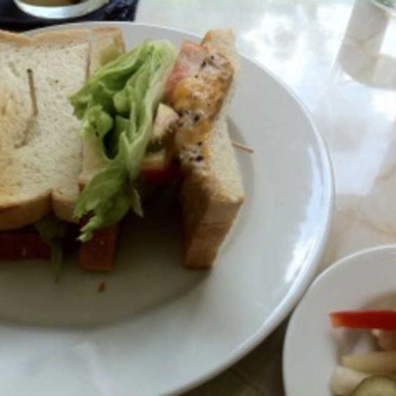 ツナ&チェダーチーズサンド(エルマーズグリーンカフェ)