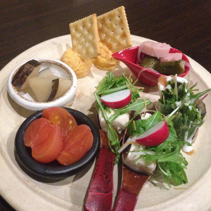 キチキチの前菜6種盛り合わせ(お野菜とフルーツ酒 kitchen de kintchen (キッチン デ キッチン))