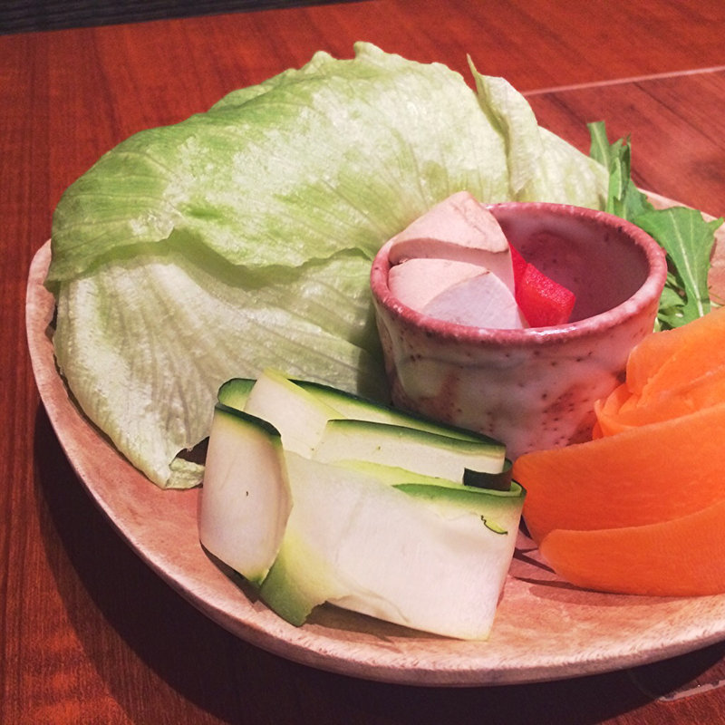 野菜の盛り合わせ(水たき玄海 新宿髙島屋店)