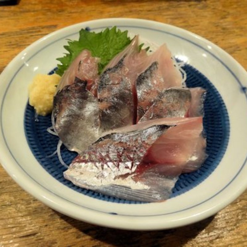鯵刺し(魚屋よ蔵)