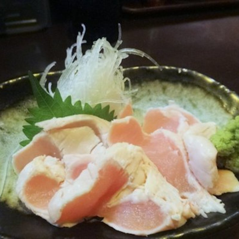 鶏わさ(地酒屋 常笑)