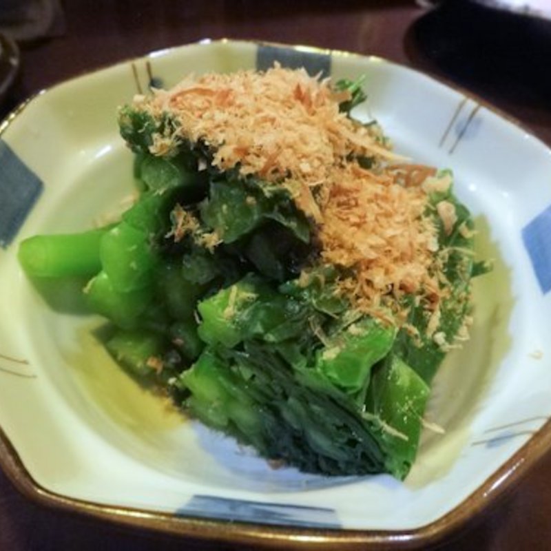 つるむらさきのおひたし(地酒屋 常笑)