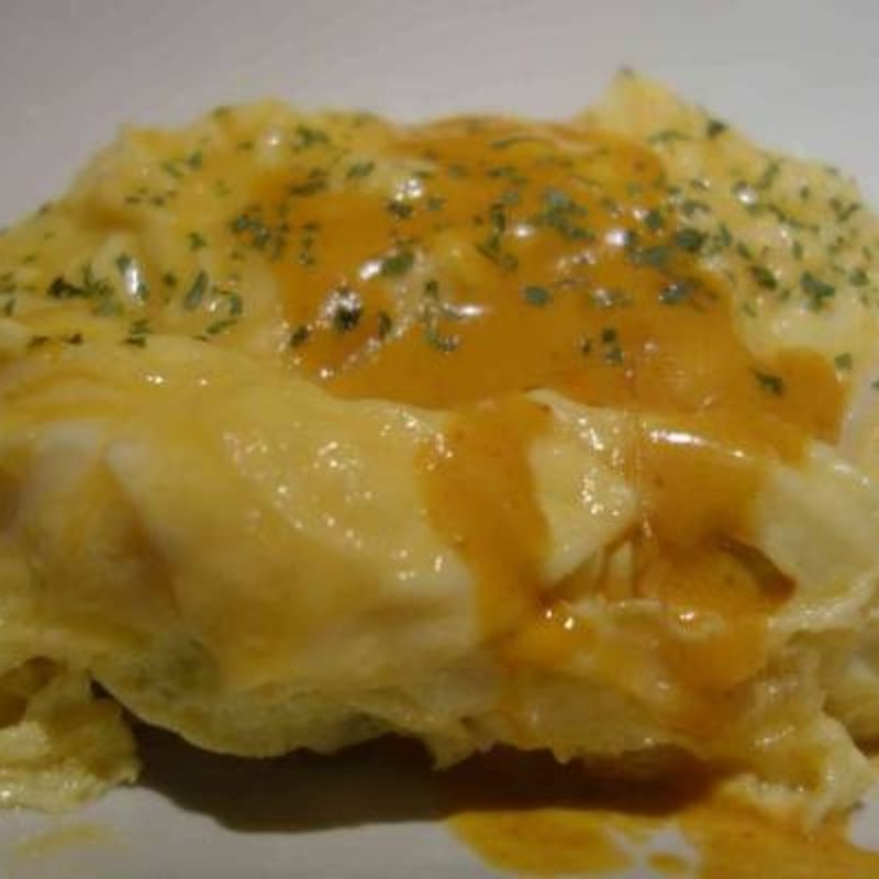 雲丹ソースの半熟オムレツ(Tokyo Rice Wine 新百合ヶ丘店)