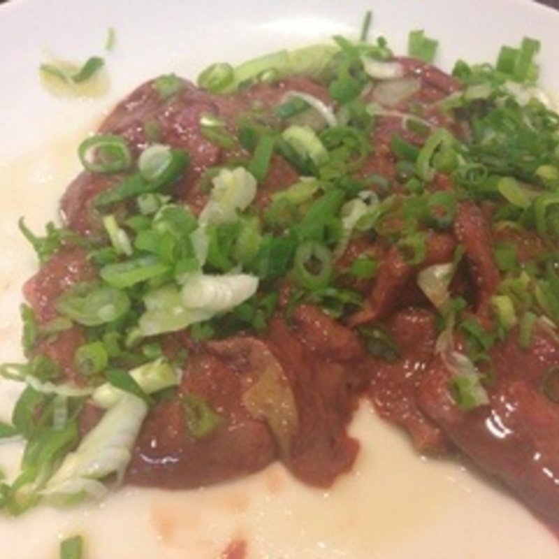 レバーのたたき(野趣炙鶏 串坊主 （やきとり・くしぼうず）)