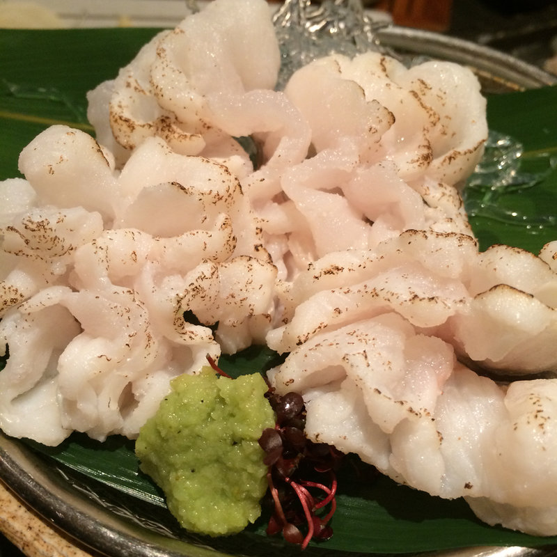 泉州活ハモ焼き霜造り(十六夜二丁目)