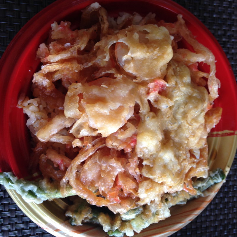 海鮮かき揚げ丼(ふじやす食堂)