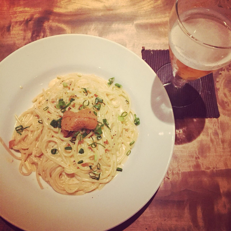 生うにのクリームパスタ(ワイン厨房クオーレ)