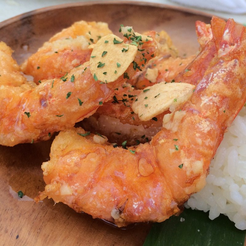 ノースショア・ガーリック・シュリンプ(Lanai Hawaiian Natural Dishes（ラナイハワイアンナチュラルディッシュズ）)