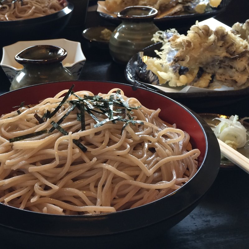まいたけ天ざるそば(そばきち 湯畑店 )