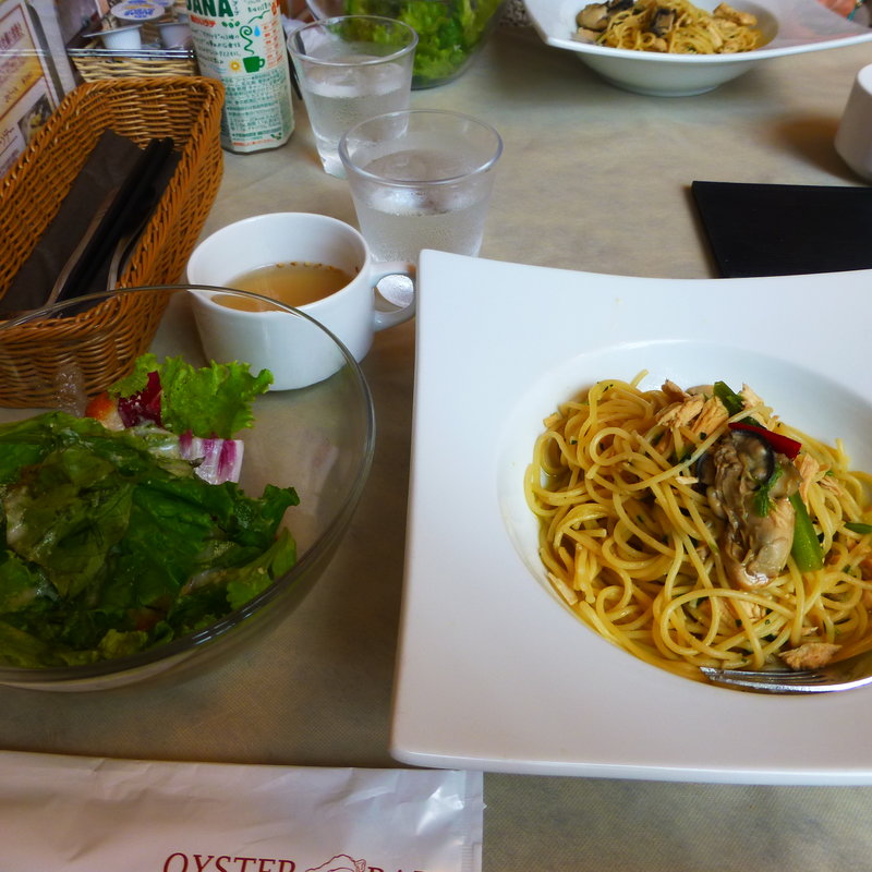 今週の牡蠣パスタセット(シュリンプ＆オイスターバー 赤坂サカス店)