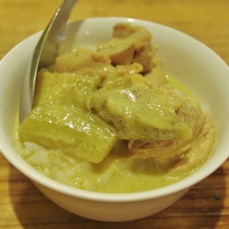 ミニグリーンカレーライス(バンコク ピーナッツ食堂)