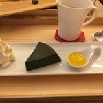 名物 お濃茶フォンダンショコラ 生茶の菓(マールブランシュ カフェ )