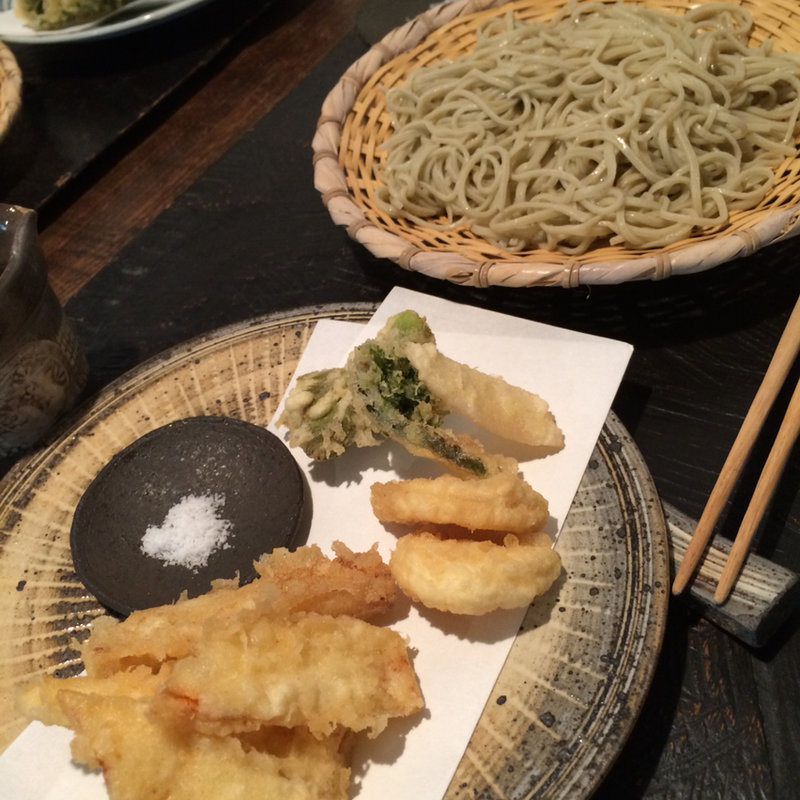 筍天せいろ(手打ち 蕎麦 成冨 銀座店)