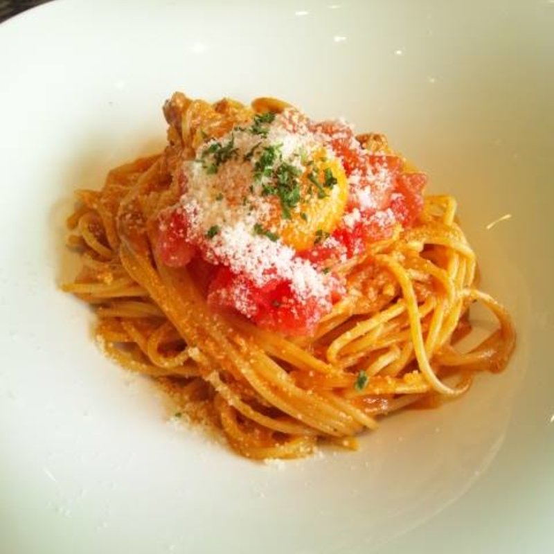 完熟トマトたっぷりのカルボナーラ(セレブ・デ・トマト 東京ドームシティ店 )