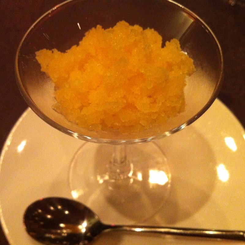 美食家コースより（お口直し　グラニテ）(ラヴィマーナ アネックス パチャ)