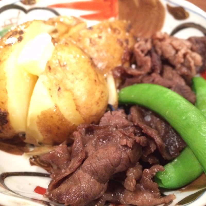新じゃがと牛肉の煮物(みぎた旅館 )