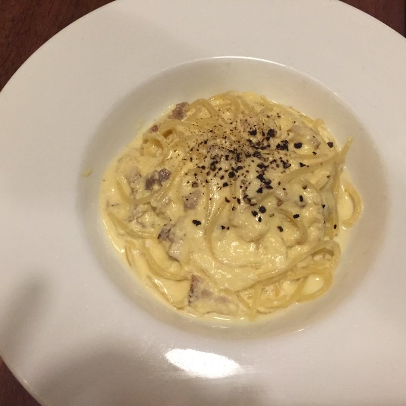 自家製ベーコンのカルボナーラ(GARDEN BAR & COFFEE JAPAN)