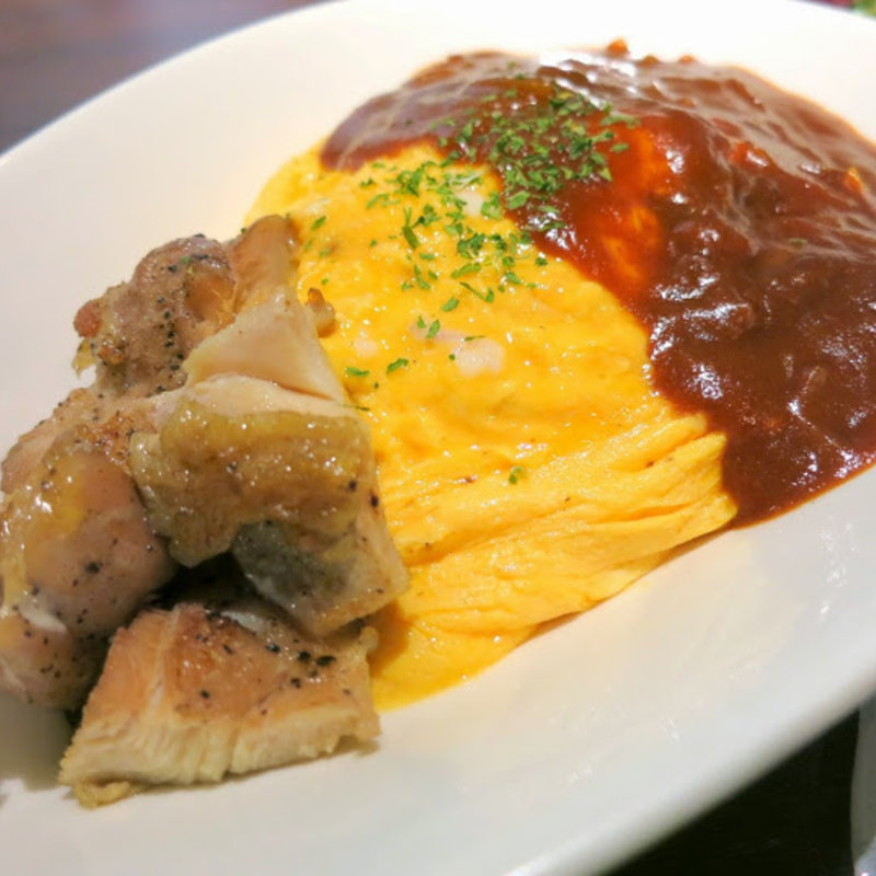鉄板焼オムライス(鉄板焼 grow 六本木)