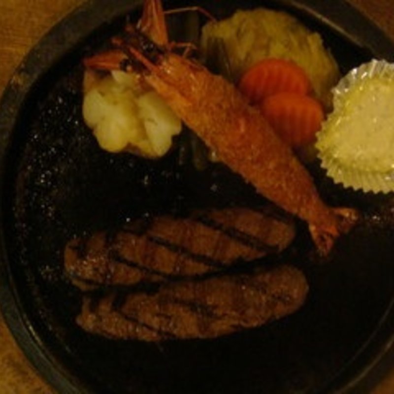 ハンバーグ＆エビフライ(ウッドストック （WOODSTOCK）)