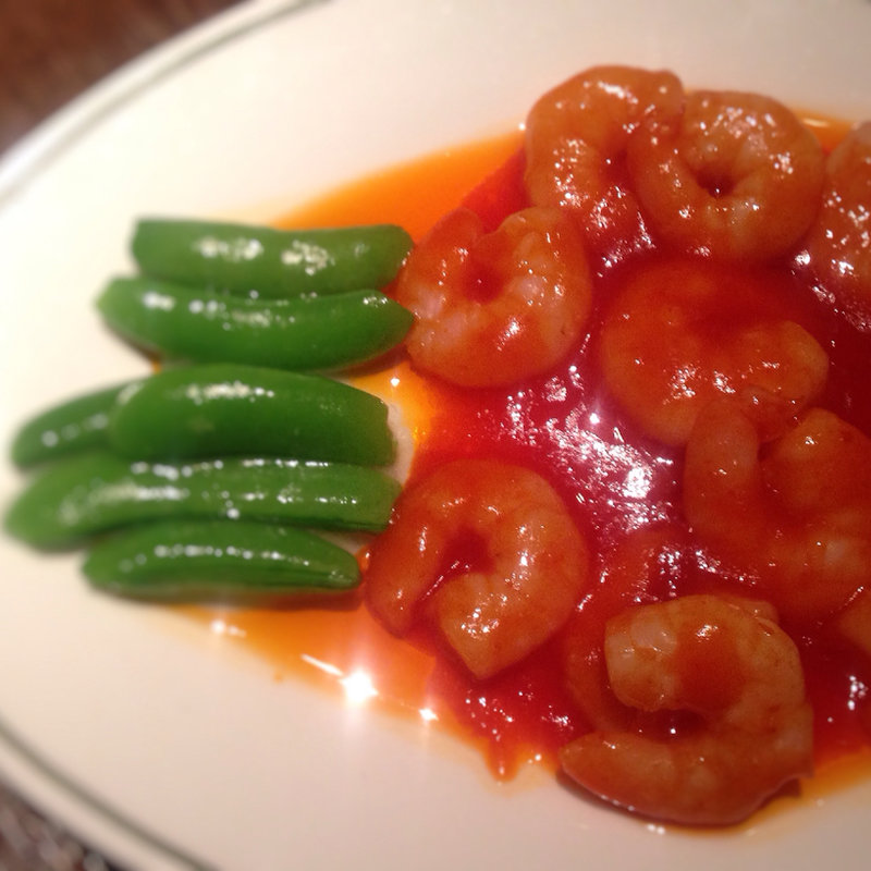 海老のチリソース(中国飯店 紫玉蘭)