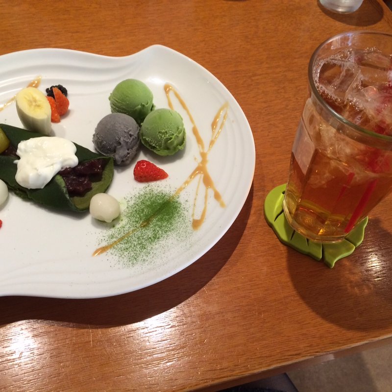 抹茶クレープとアイスクリームセット(テ・コンセプシオン (Te Concepcion))