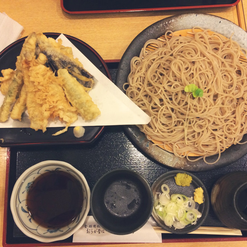 鱚と野菜天付きせいろ蕎麦(日本そば おらがそば信州)