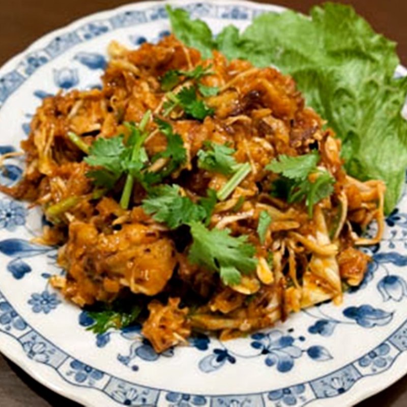 海老のかき揚げ和え物(スィウミャンマー Swe Myanmar)