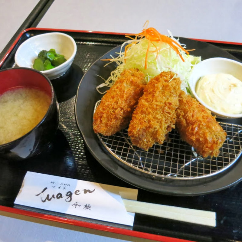 広島産 大粒カキフライ定食(和顔)