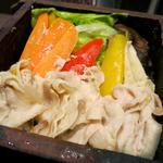 鹿児島豚とこだわり野菜の蒸ししゃぶ定食(六道 （ROKUMICHI）)