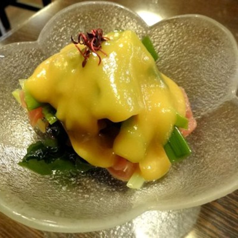 わけぎと鮮魚のぬた(赤ひょうたん)