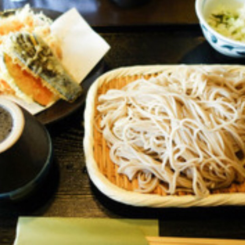 天ぷらそば(冷)(そば酒房 蔵)