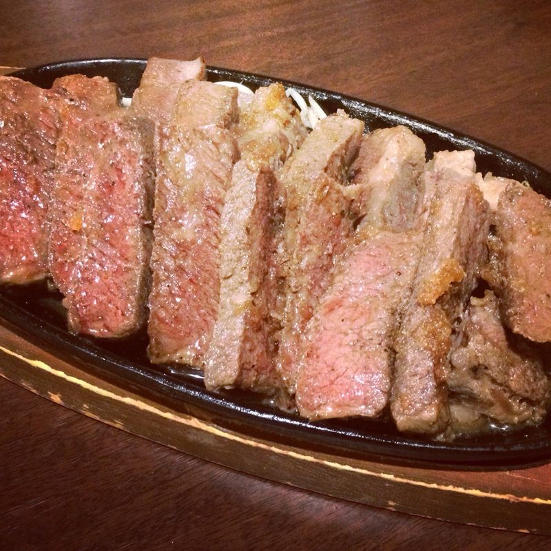 牛カルビ1ポンドステーキ(魚将亭)