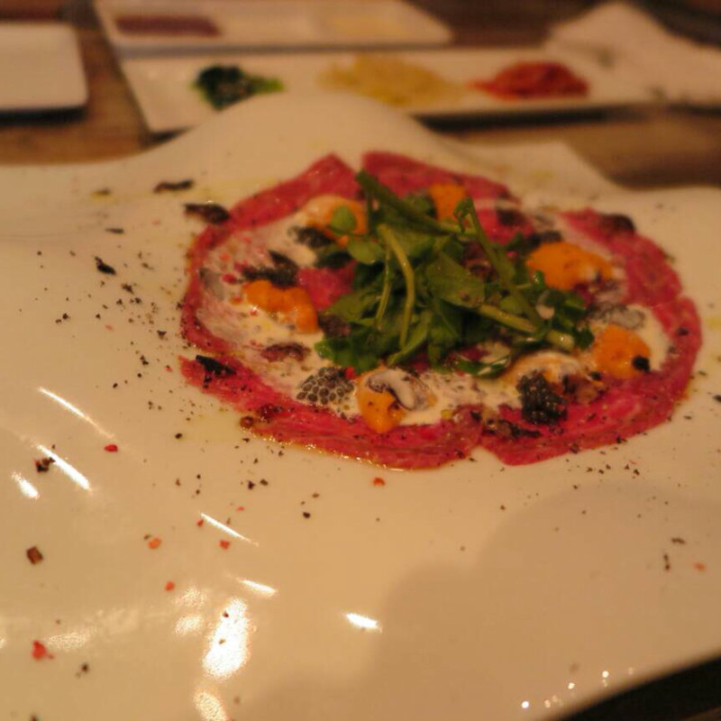 日本一の和牛カルパッチョ(六本木焼肉　Kintan （ロッポンギヤキニクキンタン）)