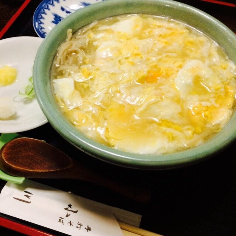 かき玉そば(手打そば小川)