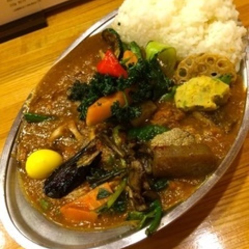 インド風カレー野菜チキン(カレーの店 プーさん)