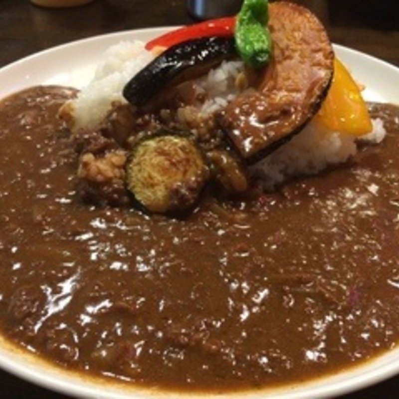 夏野菜のキーマカレー(ハンバーグレストラン葦)