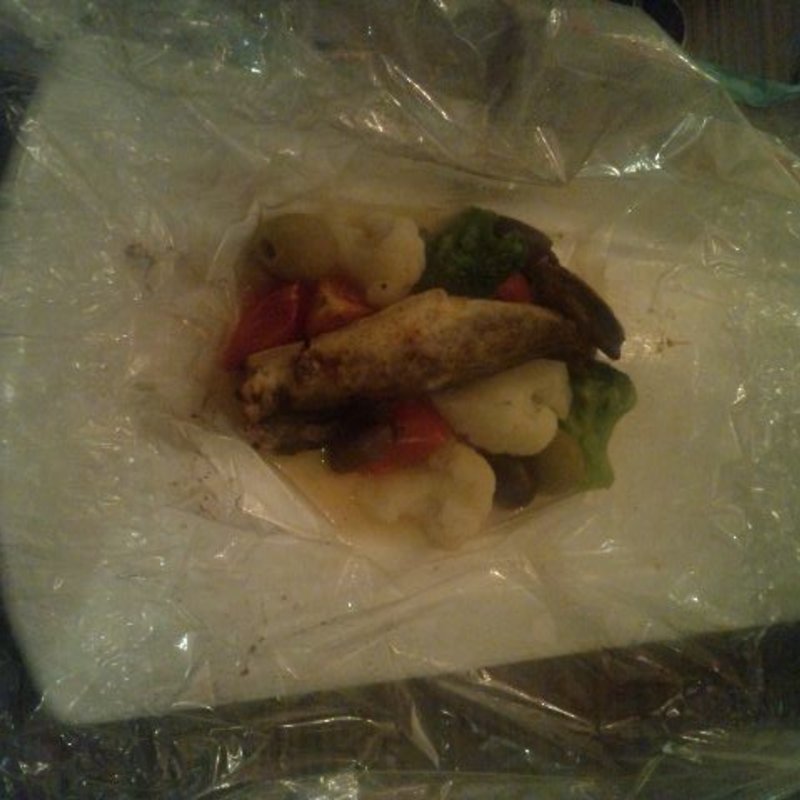 開けてびっくり！紙焼きアクアパッツァ(メゾン カイザー カフェ 虎ノ門ヒルズ店 （Maison Kayser Cafe）)