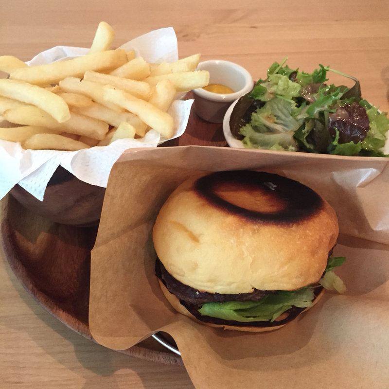 ハンバーガーセット(Double Flower)