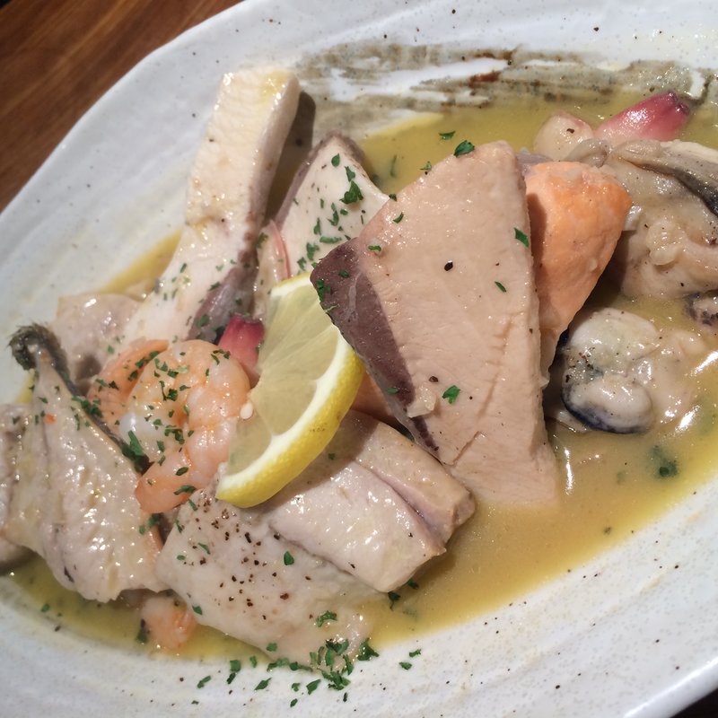 魚介のペペロンチーニ(立ち呑み活力魚金)