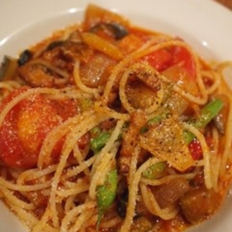 トマトのパスタランチ(ア・ラ・カンパーニュ自由が丘店)