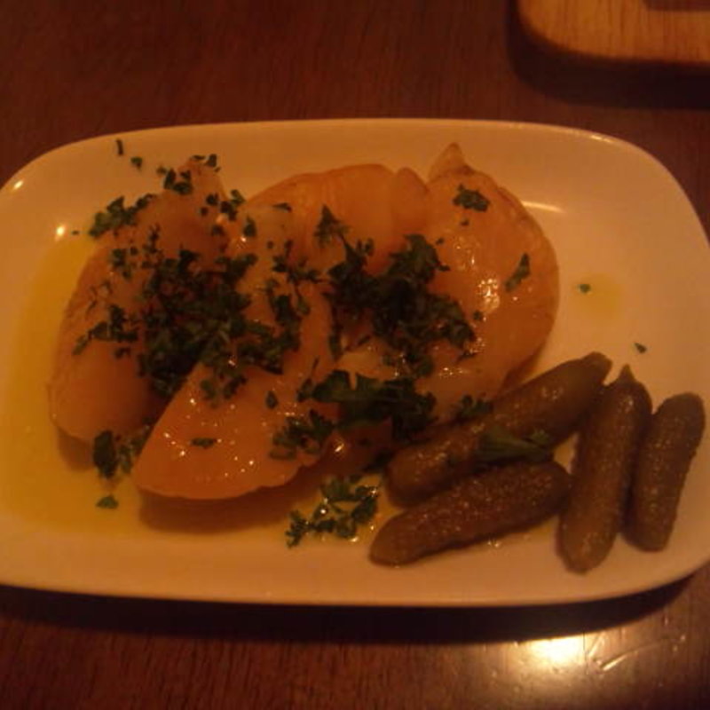 自家製ホタテのスモーク(Bar Nogawa)