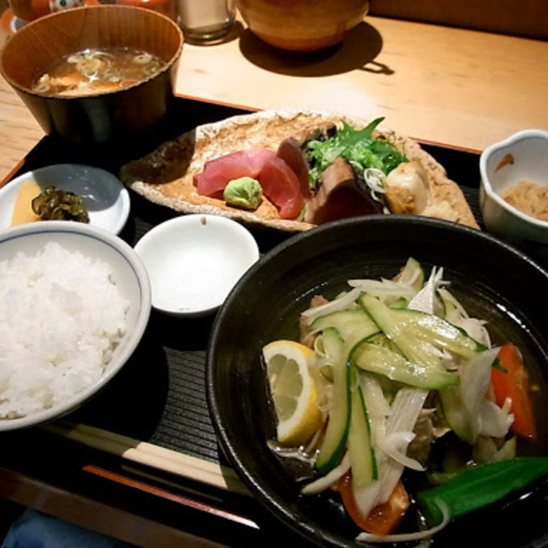 あじ南蛮漬を日替御膳(酒処 やまね )