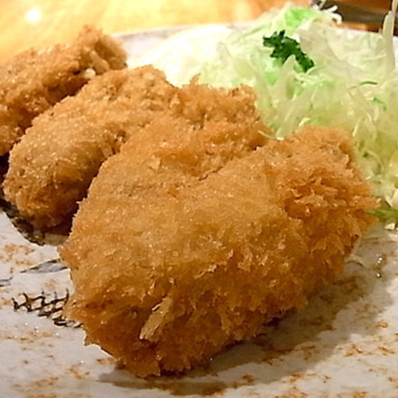 かきフライ定食 (しら石)