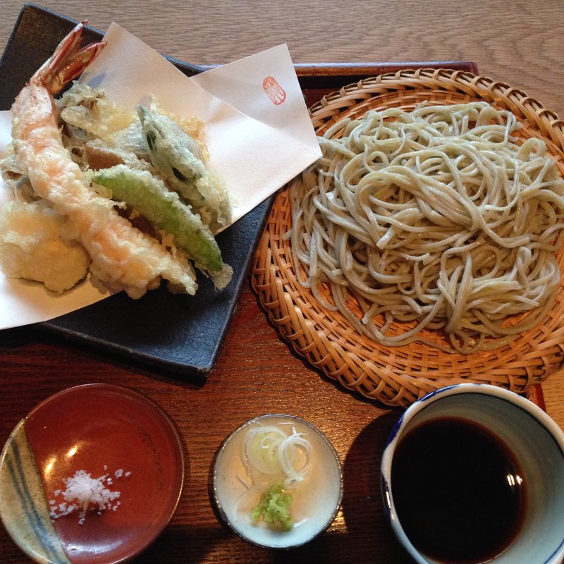 天ぷらそば（冷）(蕎麦　一 )